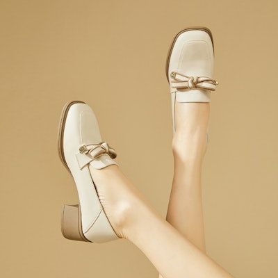 (W) Exull EsQ 'Sepatu Loafer Kasual Kenyamanan Kulit Sintetis' 7317104260 10