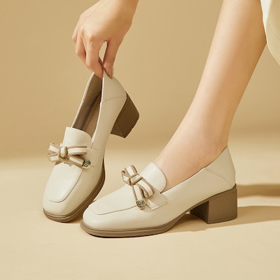 (W) Exull EsQ 'Sepatu Loafer Kasual Kenyamanan Kulit Sintetis' 7317104260 11