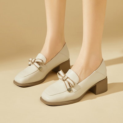 (W) Exull EsQ 'Sepatu Loafer Kasual Kenyamanan Kulit Sintetis' 7317104260 12