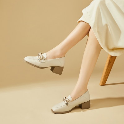 (W) Exull EsQ 'Sepatu Loafer Kasual Kenyamanan Kulit Sintetis' 7317104260 14
