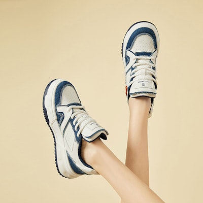 (Women) Exull ESQ Canvas Platform Sneakers Low 'Comfort Thick Sole' 73174016 9