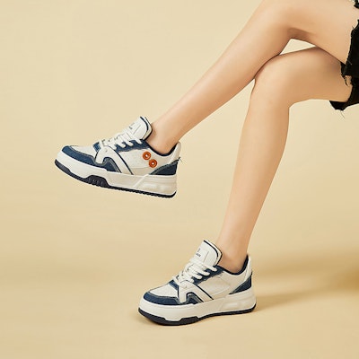 (Women) Exull ESQ Canvas Platform Sneakers Low 'Comfort Thick Sole' 73174016 12
