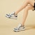 (Women) Exull ESQ Canvas Platform Sneakers Low 'Comfort Thick Sole' 73174016