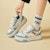 (Women) Exull ESQ Canvas Platform Sneakers Low 'Comfort Thick Sole' 73174016