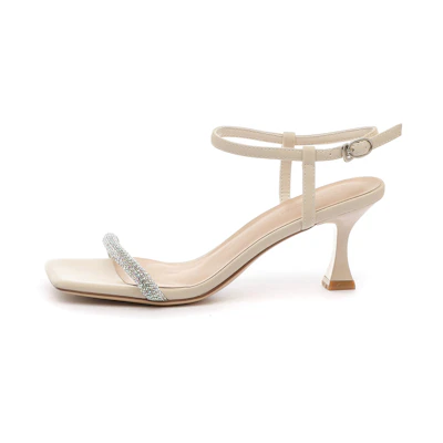 (W) Exull ESQ High Heels 6.5cm 'Rhinestone Sexy Slim'