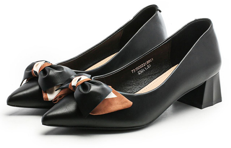 Order (W) 엑설 ESQ '블랙 보타이' 하이힐 7315002260