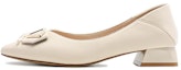 Buy (W) Exull EsQ Kulit 'French Pointed Toe Block Heel Krim' 7315000371