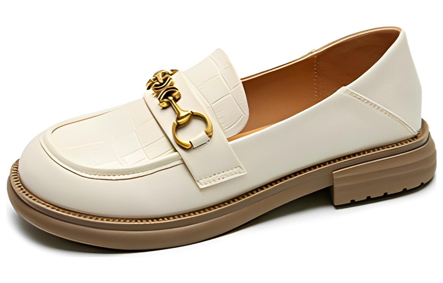 (Women) Exull ESQ Leather Casual Sneakers 'Beige Comfort' 1217102671