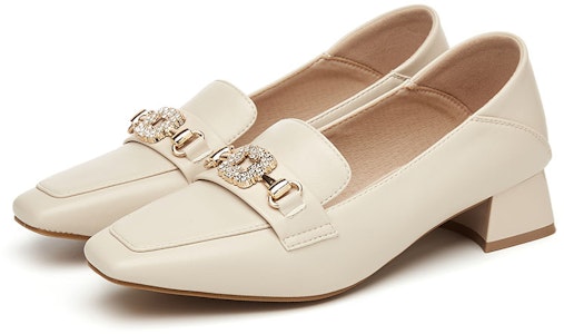 (W) Exull ESQ Loafer Mules 'Square Toe' Kasut Lelaki Tumit Rata Segi Empat 73171015 6