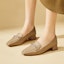 Sizing (W) Exull ESQ Loafer Mules 'Square Toe' Kasut Lelaki Tumit Rata Segi Empat 73171015