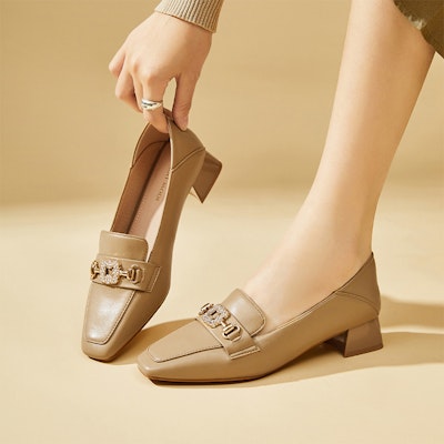 (Women) Exull ESQ Loafer Mules 'Square Toe' 73171015 1