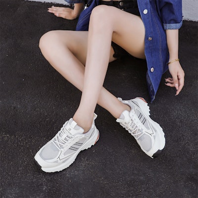 EXULL 依思Q 合成革 運動舒適 低幫 老爹鞋 4.5cm 女款 9