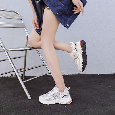 EXULL 依思Q 合成革 運動舒適 低幫 老爹鞋 4.5cm 女款 10