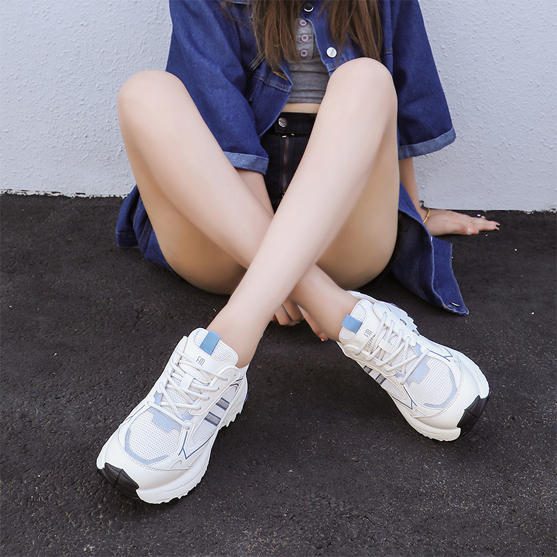 Cheap EXULL 依思Q 合成革 運動舒適 低幫 老爹鞋 4.5cm 女款