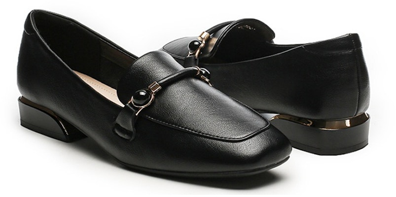 (W) Exull ESQ PU 'Mocasines Casuales Punta Cuadrada Negra' 7315100160 Lookbook (W) Exull ESQ PU 'Mocasines Casuales Punta Cuadrada Negra' 7315100160