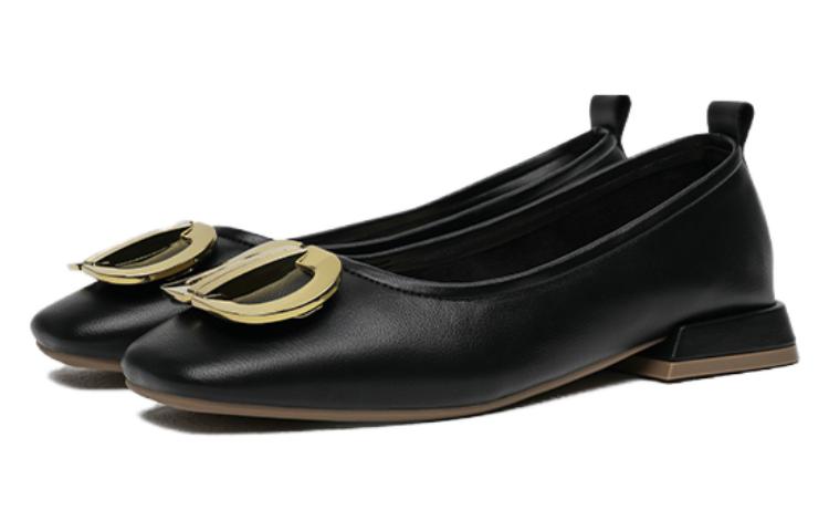 Order (W) Exull ESQ Sepatu Kasual Hitam Toe Square 'Commuter' 8215009760