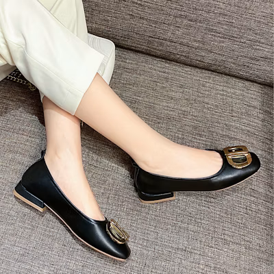 (W) (女性用)エクスールESQ PU「通勤用スクエアトウカジュアルブラック」8215009760 8215009760 Lookbook (W) (女性用)エクスールESQ PU「通勤用スクエアトウカジュアルブラック」8215009760 8215009760