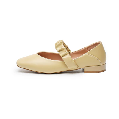 (W) Exull ESQ PU 'Light Mouth Square Toe Casual Flats'