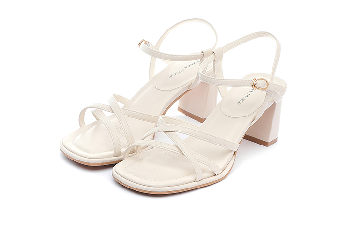 (W) Exull ESQ PU 'Simple Strap Block Heel' 圖 3