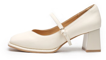 (Women) EXULL ESQ PU High Heels 7cm 'French Elegance Mary Jane' 72170081 (Women) EXULL ESQ PU High Heels 7cm 'French Elegance Mary Jane' 72170081