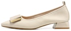 Buy (W) Exull ESQ PU Tumit Tebal Hujung Runcing 'Beige Kasual' 1315002471