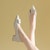 (W) Exull ESQ PU Tumit Tebal Hujung Runcing 'Beige Kasual' 1315002471