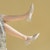 (W) Exull ESQ PU Tumit Tebal Hujung Runcing 'Beige Kasual' 1315002471