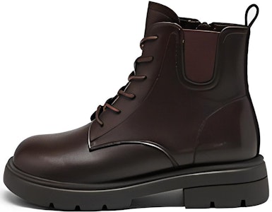 EXULL 依思Q PU 復古英倫舒適厚底 短筒 馬丁靴 4cm 女款 咖啡色 Buy EXULL 依思Q PU 復古英倫舒適厚底 短筒 馬丁靴 4cm 女款 咖啡色