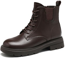(W) Botas Cortas Retro Británicas Exull ESQ PU Suela Gruesa 'Café' 1218643091 Order (W) Botas Cortas Retro Británicas Exull ESQ PU Suela Gruesa 'Café' 1218643091