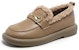 (W) Exull ESQ PU Slip-On 'Khaki Keselesaan Berbulu Fleece' 7218507382