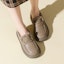 Shop (W) Exull ESQ PU Slip-On 'Khaki Keselesaan Berbulu Fleece' 7218507382