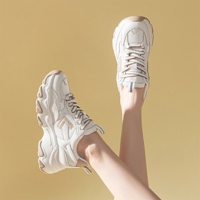 (Women) Exull ESQ PU Thick Sole 'Dad Shoe Height Increase 6.5cm' 7315700808 8