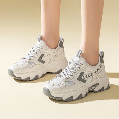 (Women) Exull ESQ PU Thick Sole 'Dad Shoe Height Increase 6.5cm' 7315700808 10