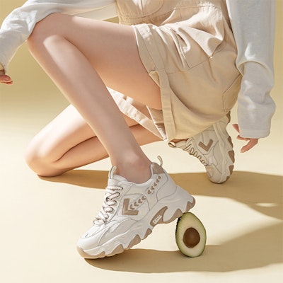 (Women) Exull ESQ PU Thick Sole 'Dad Shoe Height Increase 6.5cm' 7315700808 13