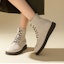 Shop (W) Exull Sepatu Boots Martin Pendek Tali Depan 'Beige' 1218642571
