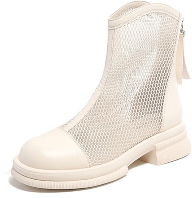 EXULL 依思Q 時尚舒適 短靴 3cm 女款 米白色 Buy EXULL 依思Q 時尚舒適 短靴 3cm 女款 米白色