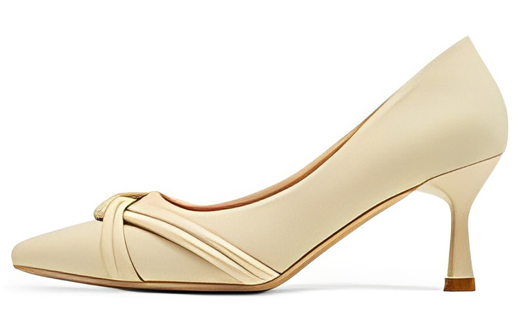 (Women) Exull ESQ Stiletto Low Cut High Heels 'Apricot' 7315000881
