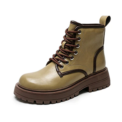 (W) Exull ESQ Synthetic Leather Chunky Vintage 'Light Green'