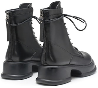 (W) Exull EsQ 厚底合成皮马丁靴 后拉链 保暖黑色 7218602760 Lookbook (W) Exull EsQ 厚底合成皮马丁靴 后拉链 保暖黑色 7218602760