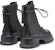 (W) Boot Exull EsQ Kulit Sintetik Tapak Tebal Zipper Belakang 'Hitam Hangat' 7218602760