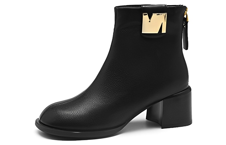 Order (Women) Exull Esquire Ankle Boot 6cm 'British Style Black Chunky Heel' 7218606060