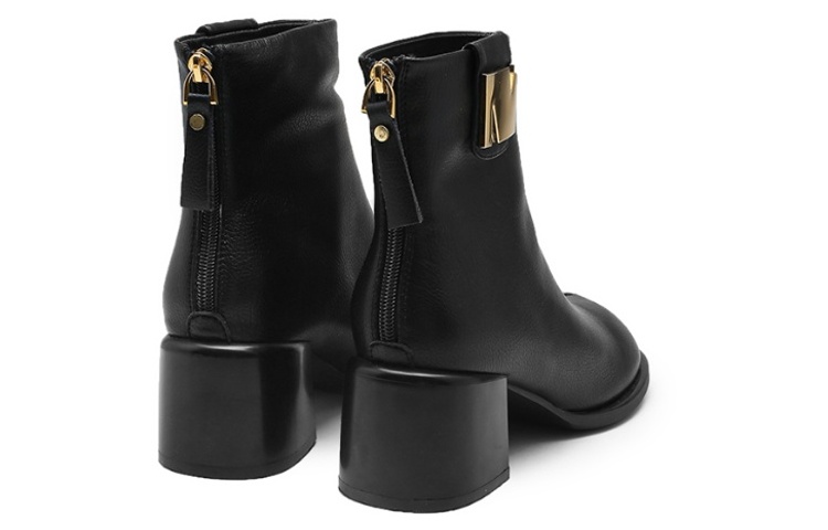 Lookbook (Women) Exull Esquire Ankle Boot 6cm 'British Style Black Chunky Heel' 7218606060