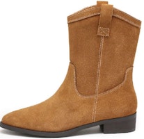 (Women) Exull Esquire Leather Pointed Toe Block Heel Ankle Boots 'Camel' 7218612696 (Women) Exull Esquire Leather Pointed Toe Block Heel Ankle Boots 'Camel' 7218612696