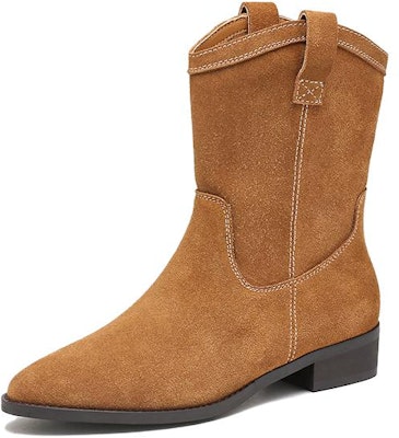 (Women) Exull Esquire Leather Pointed Toe Block Heel Ankle Boots 'Camel' 7218612696 Order (Women) Exull Esquire Leather Pointed Toe Block Heel Ankle Boots 'Camel' 7218612696
