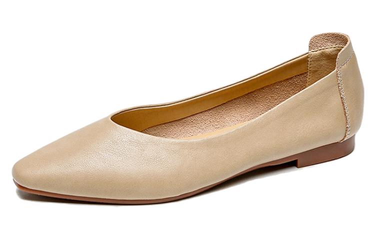 (Women) Exull Esquire PU Pointed Toe 'Apricot Casual Flat' 72I7002181