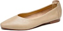 Buy (W) Exull Esquire PU Hujung Runcing 'Flat Kasual Aprikot' 72I7002181