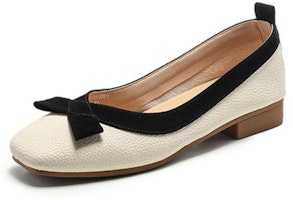 (Women) Exull ESS Q Leather Casual Flat 'French Low Heel Gentle' 1315007071 (Women) Exull ESS Q Leather Casual Flat 'French Low Heel Gentle' 1315007071