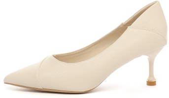 (Women) EXULL Esse Q 'Beige Pointed Toe Kitten Heels' 1215003471 (Women) EXULL Esse Q 'Beige Pointed Toe Kitten Heels' 1215003471