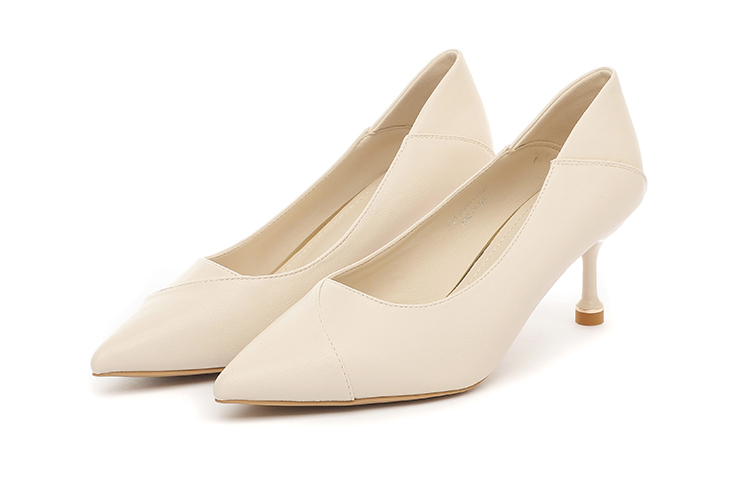 Lookbook (W) （レディース）EXULL Esse Q「ベージュポインテッドトゥキトゥンヒール」1215003471 1215003471