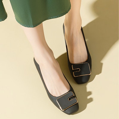 (W) EXULL Esse Q 'Tacones Altos Negros con Punta Cuadrada y Diseño Acolchado' 1315005860 Shop (W) EXULL Esse Q 'Tacones Altos Negros con Punta Cuadrada y Diseño Acolchado' 1315005860